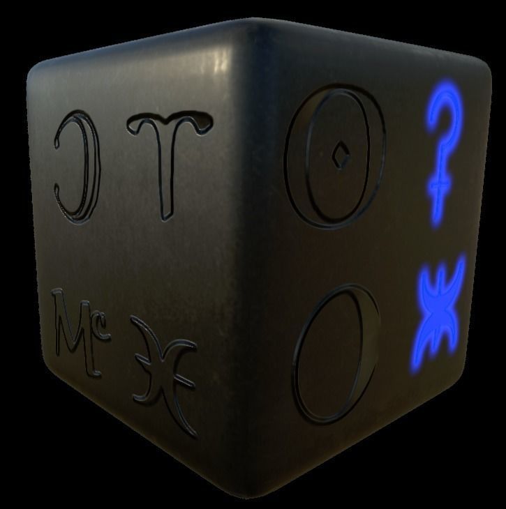 Astrology symbols set Height map Alpha Brushes decals Texture Texture_13