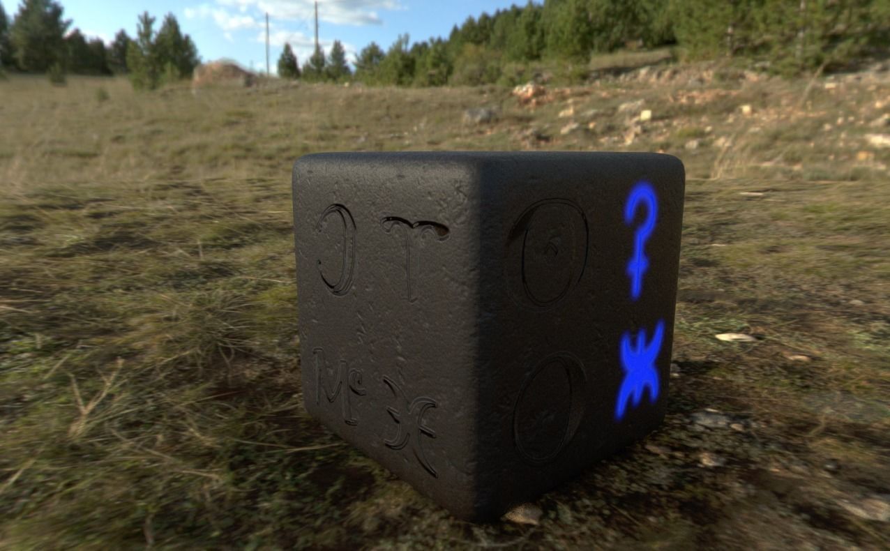 Astrology symbols set Height map Alpha Brushes decals Texture Texture_20