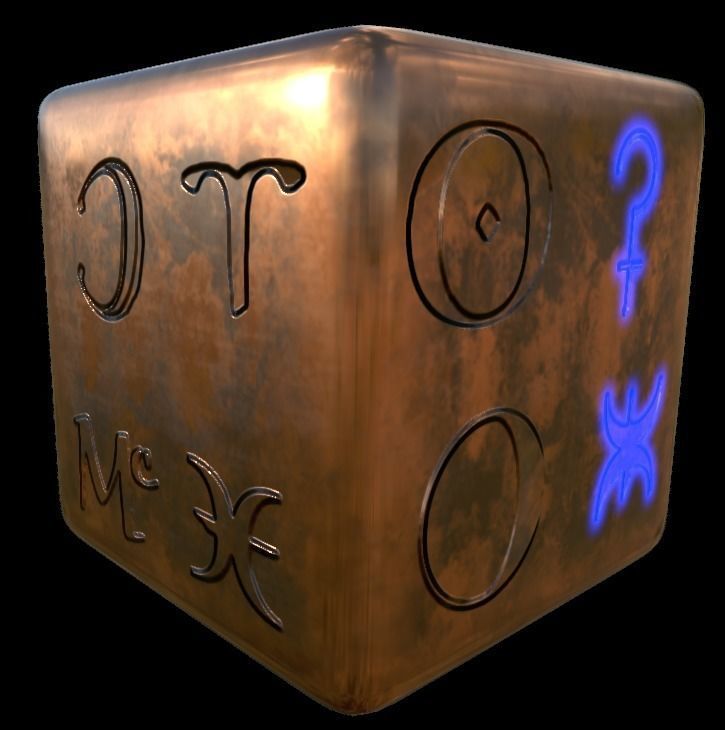 Astrology symbols set Height map Alpha Brushes decals Texture Texture_9