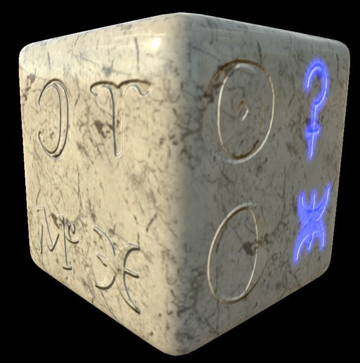 Astrology symbols set Height map Alpha Brushes decals Texture Texture_7