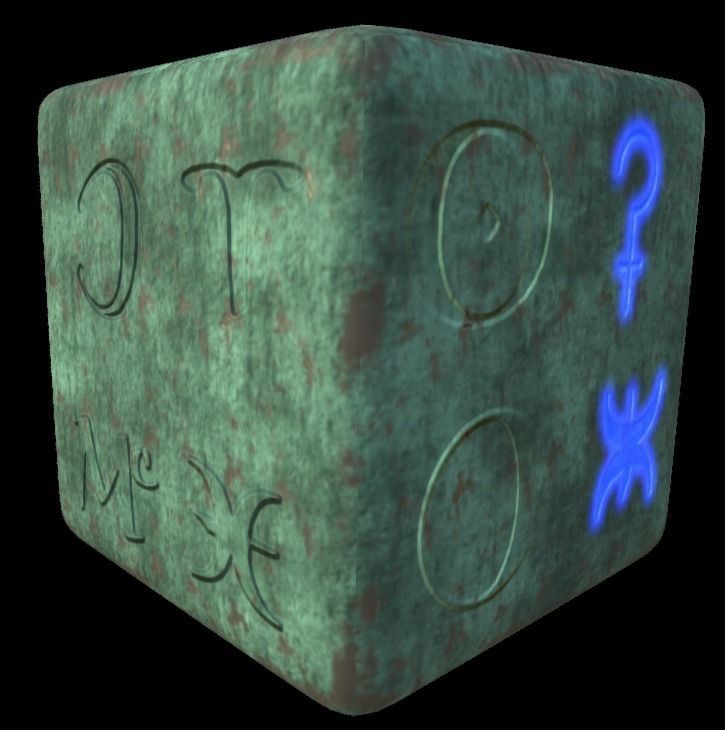 Astrology symbols set Height map Alpha Brushes decals Texture Texture_3