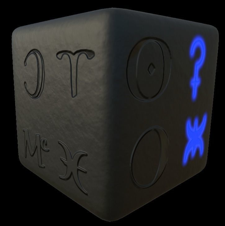 Astrology symbols set Height map Alpha Brushes decals Texture Texture_5