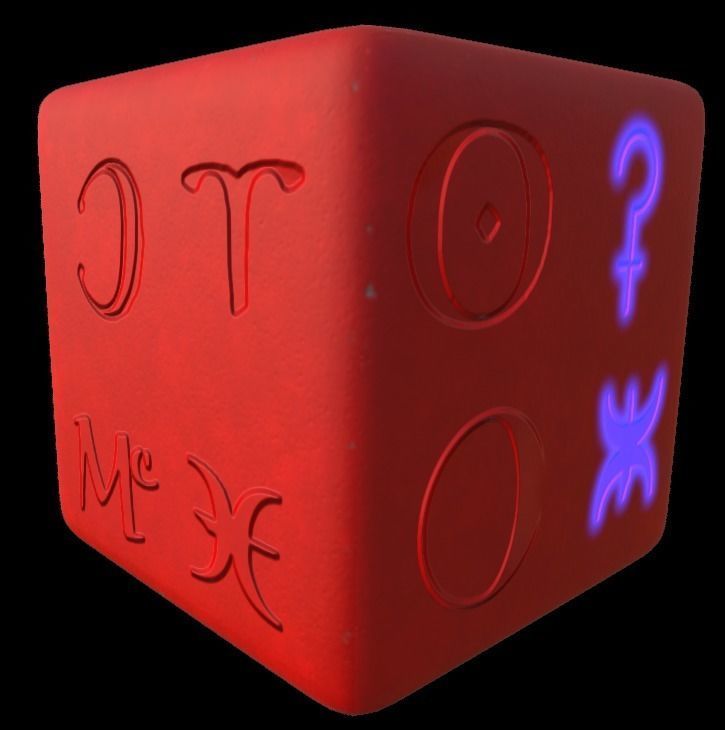 Astrology symbols set Height map Alpha Brushes decals Texture Texture_2