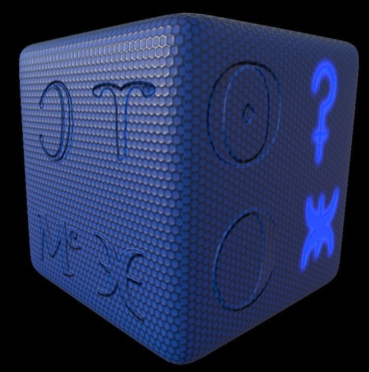 Astrology symbols set Height map Alpha Brushes decals Texture Texture_12