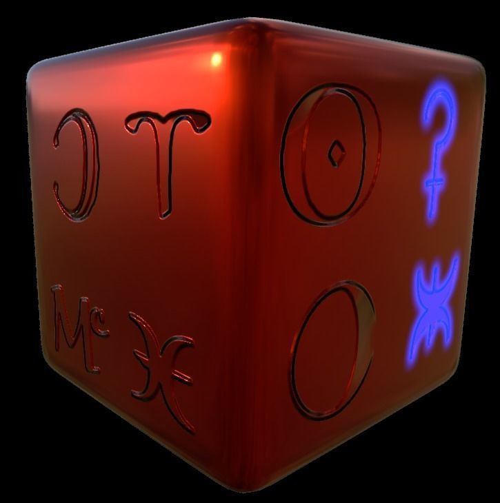 Astrology symbols set Height map Alpha Brushes decals Texture Texture_4