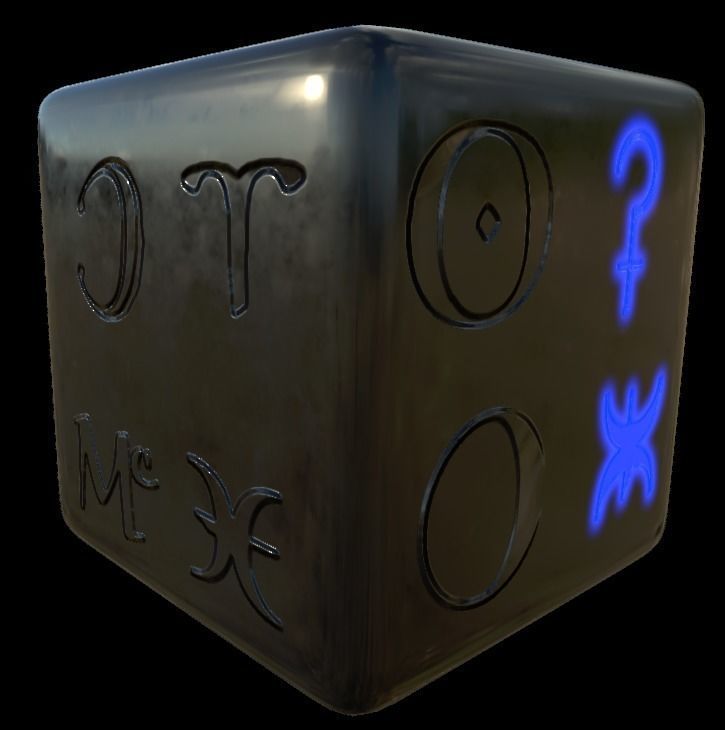 Astrology symbols set Height map Alpha Brushes decals Texture Texture_15