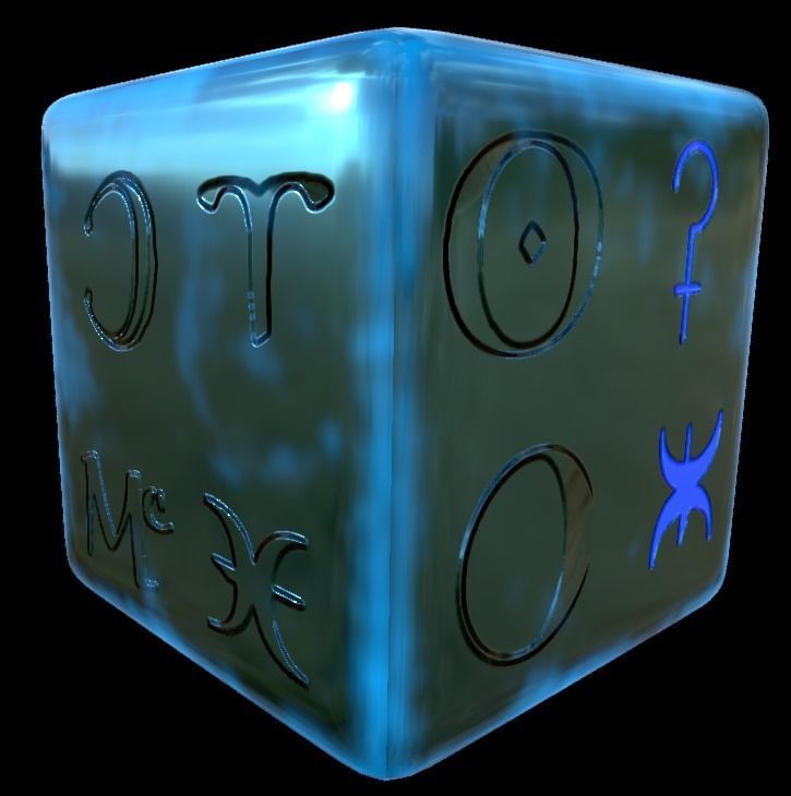 Astrology symbols set Height map Alpha Brushes decals Texture Texture_14