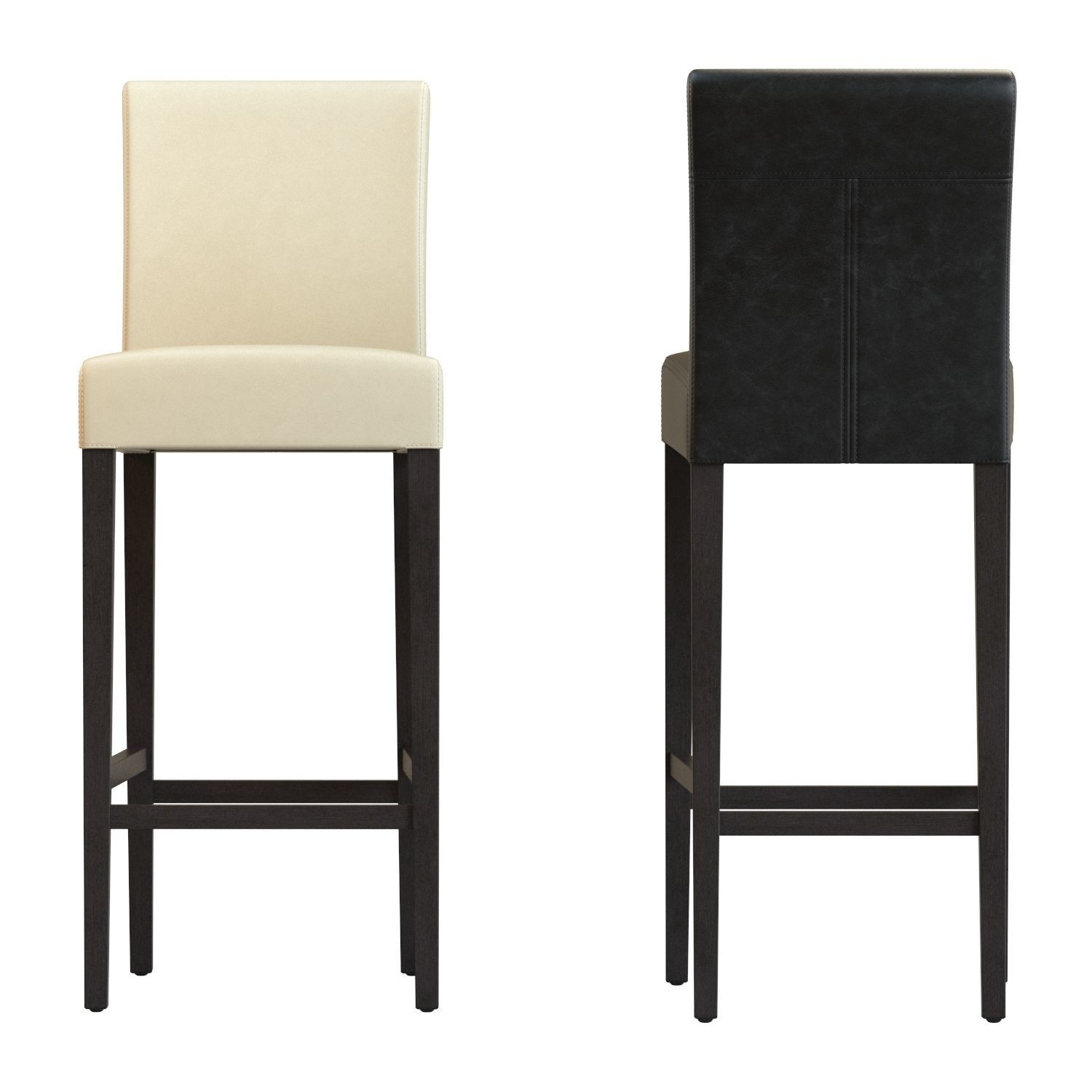 Crate and Barrel - Lowe Leather Bar Stool 3D model_4