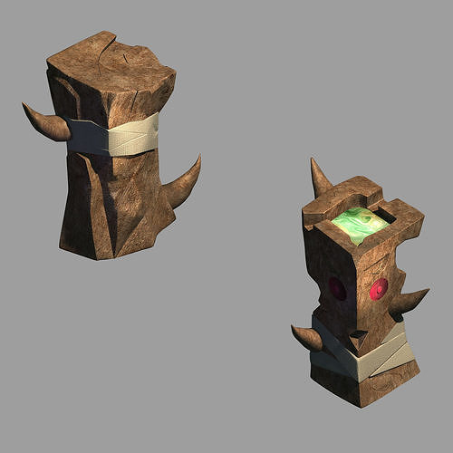 Dynasty Not Zhoushan - poison column 01 3D model