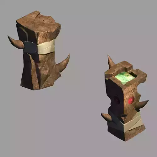 Dynasty Not Zhoushan - poison column 01 3D model