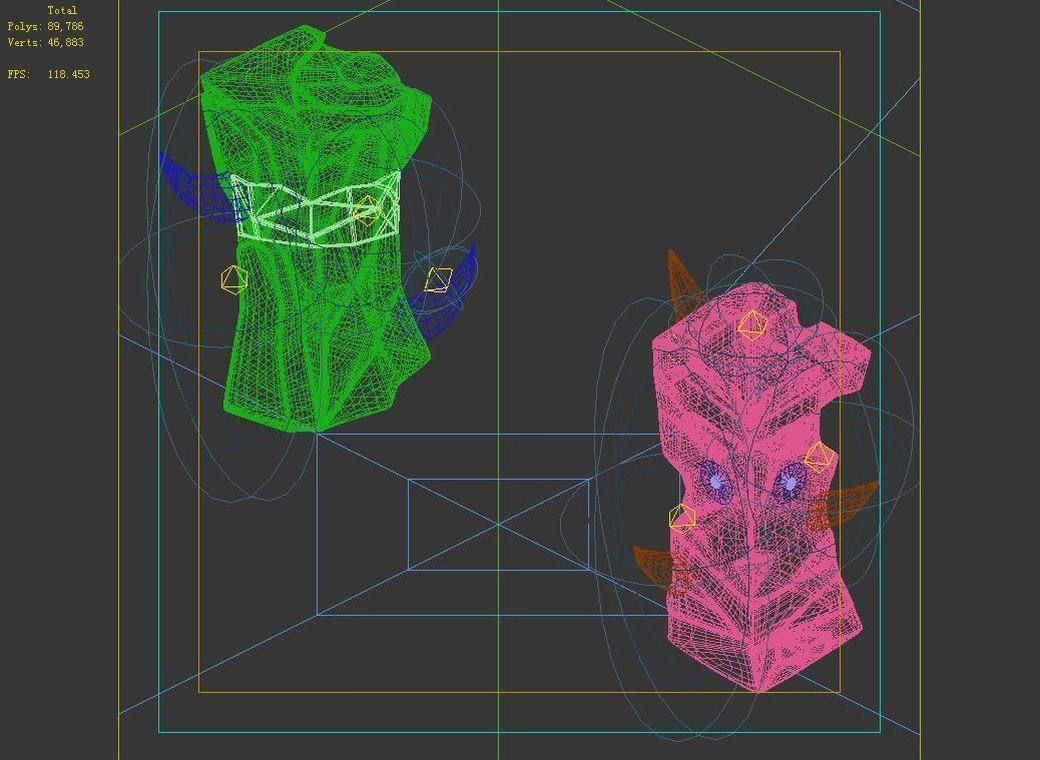 Dynasty Not Zhoushan - poison column 01 3D model_3