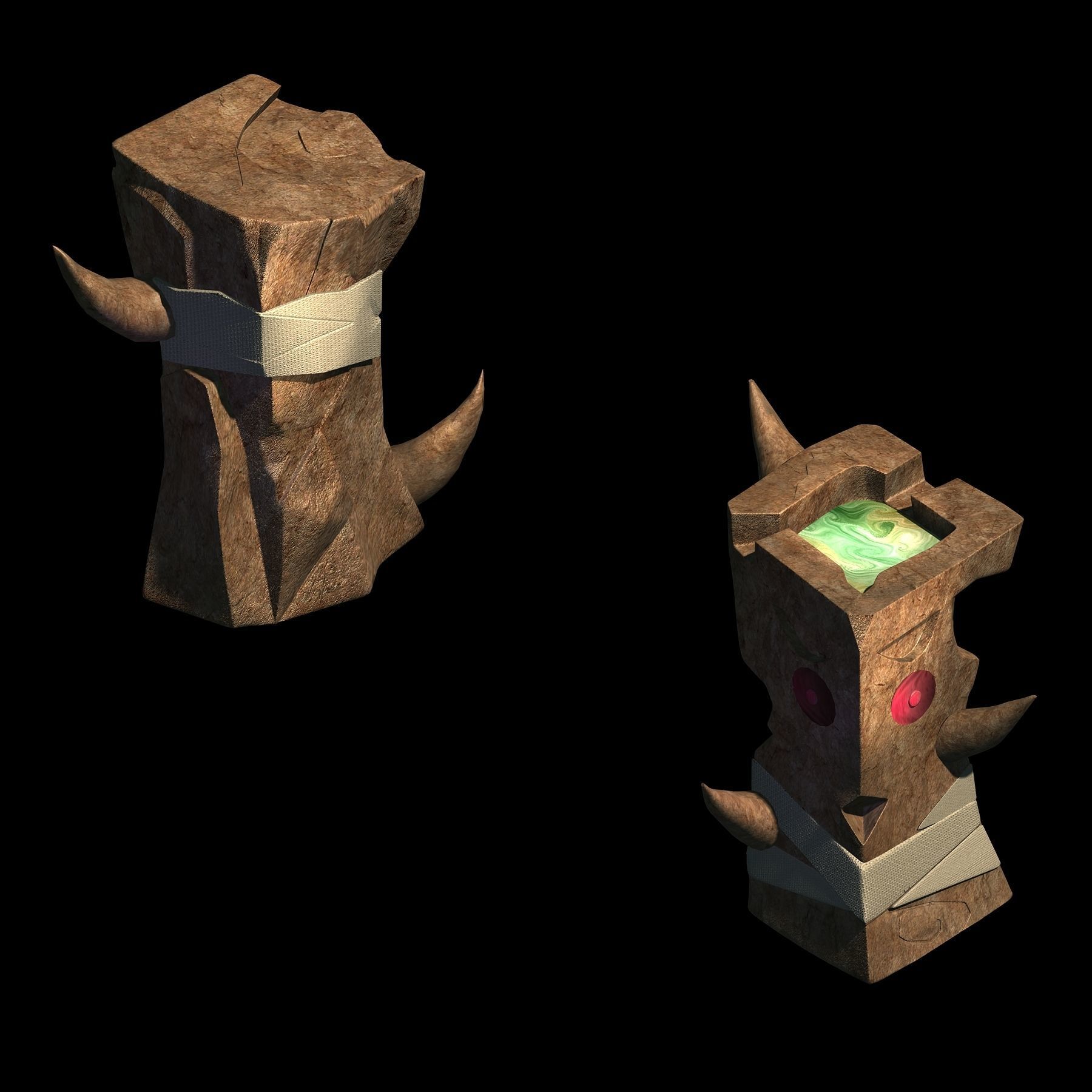 Dynasty Not Zhoushan - poison column 01 3D model_1