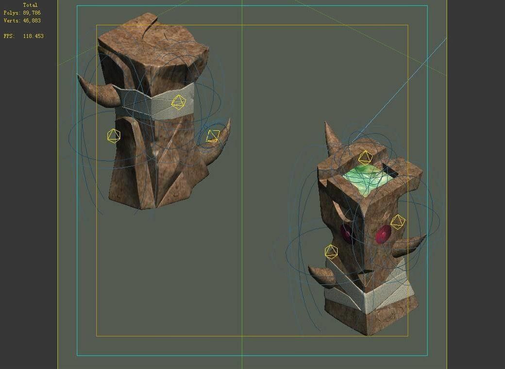 Dynasty Not Zhoushan - poison column 01 3D model_4