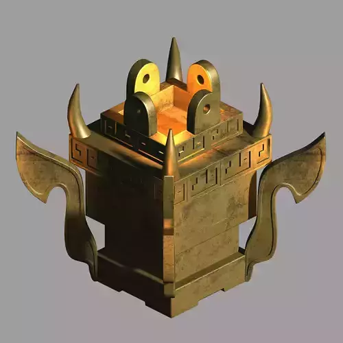 Dynasty Not Zhoushan - Decoration - Brazier 01 3D model
