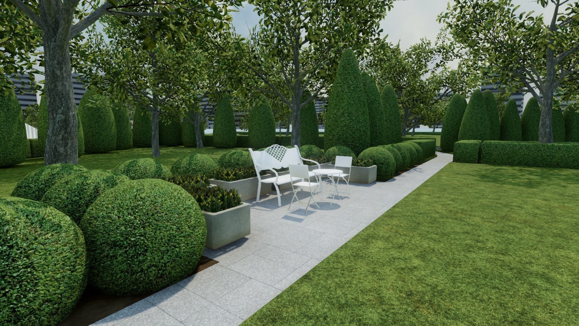 Oval Office of the White House Low-poly 3D model_12