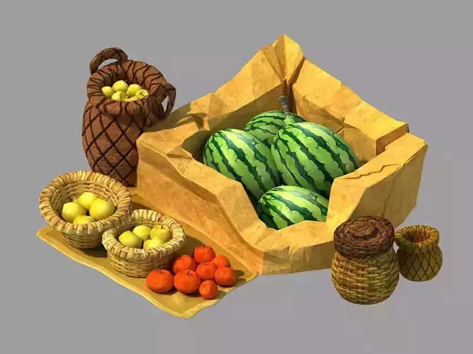 Dynasty City - low grade fruit stand