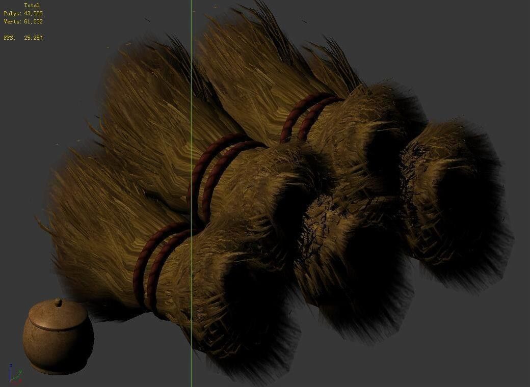 Dynasty City - Haystacks 3D model_4