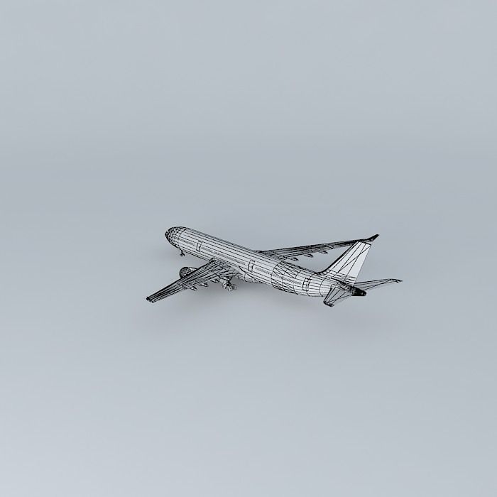 Template - Airbus A330-200 Free 3D model_4