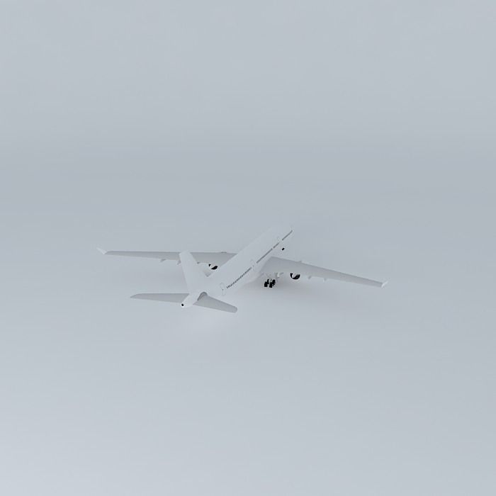Template - Airbus A330-200 Free 3D model_1