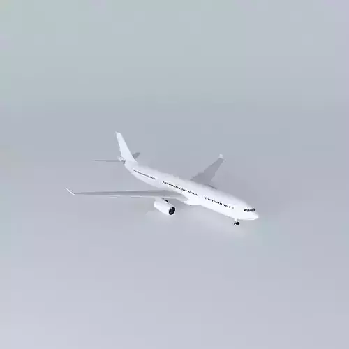 Template - Airbus A330-200 Free 3D model