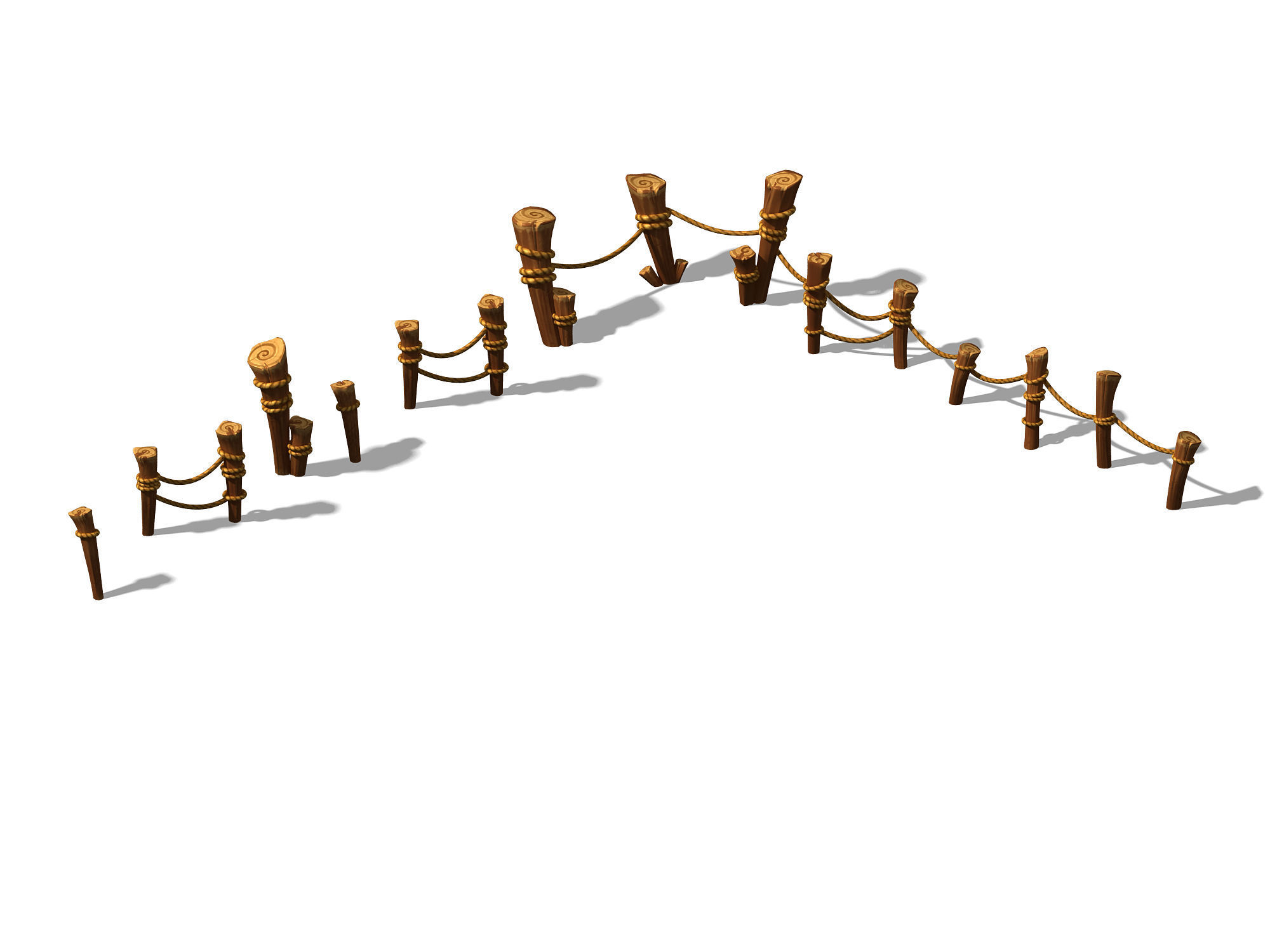 Dynasty City - Railings 3D model_1