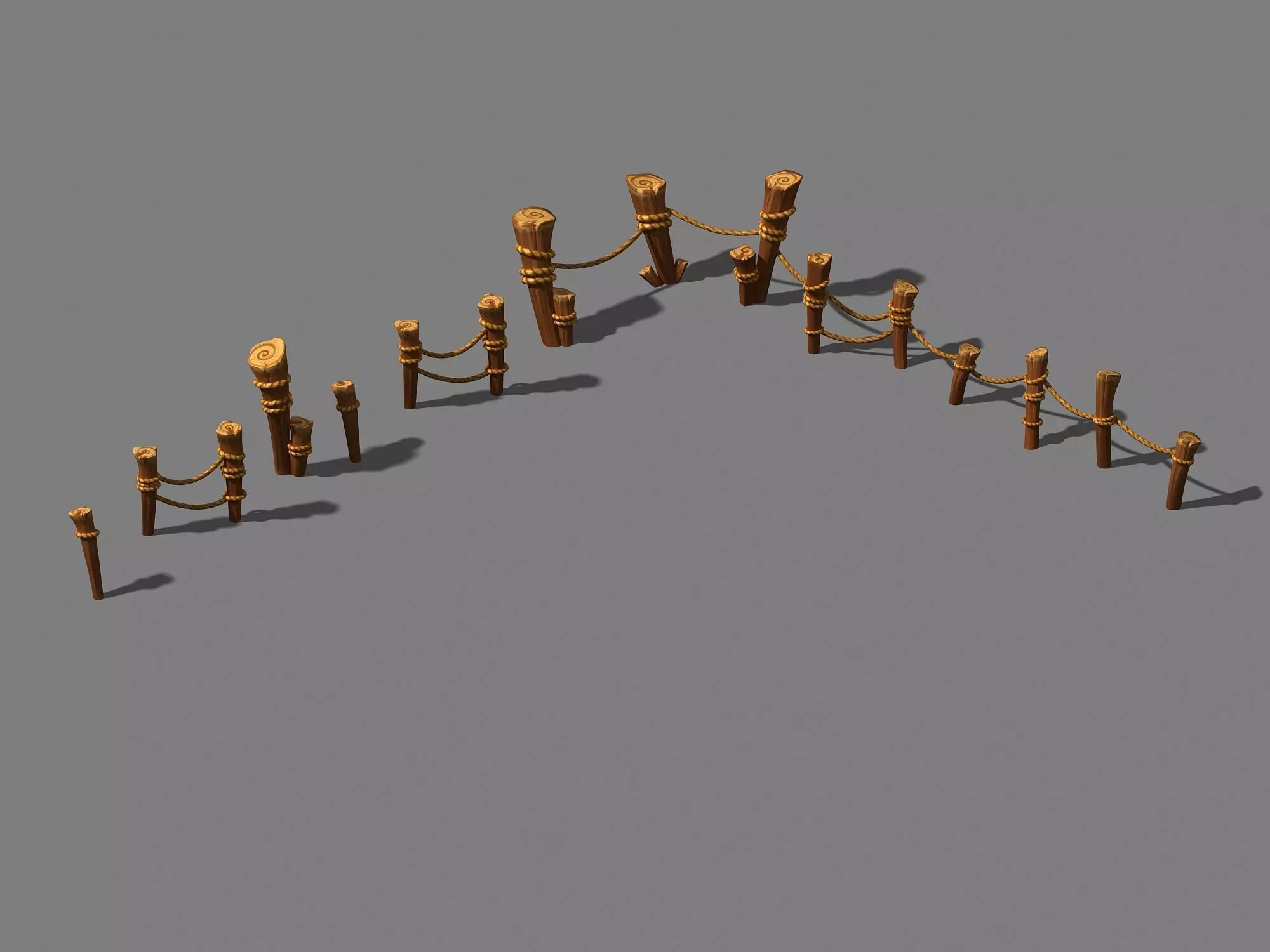 Dynasty City - Railings 3D model_0