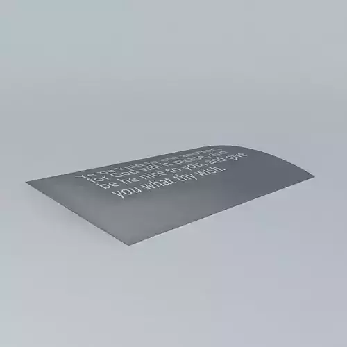 My Famous Quote {211Kb} Free 3D model
