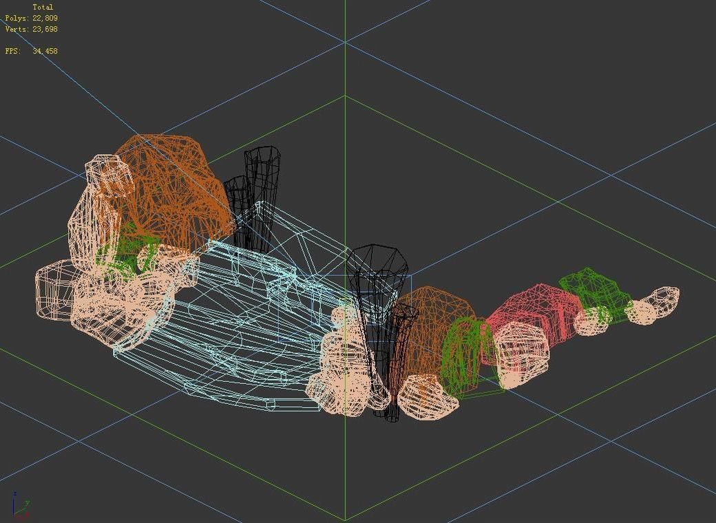 Dynasty City - Stairs 3D model_3
