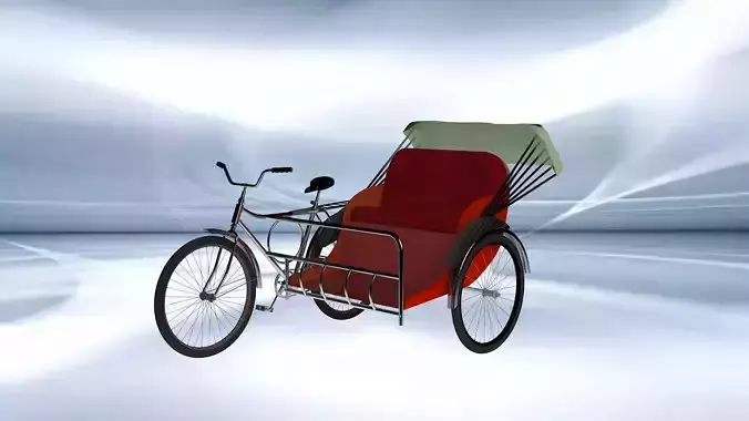 South East Asia Trishaw Rider 