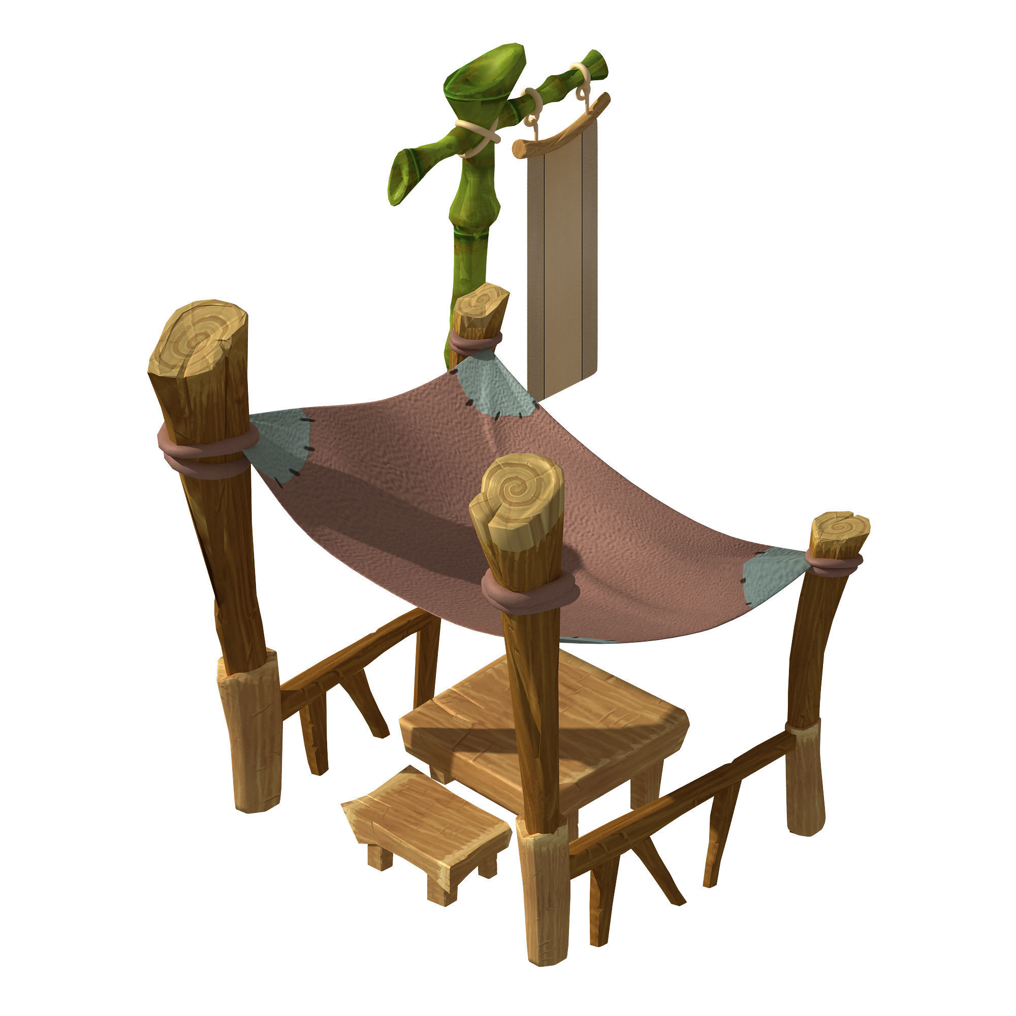 Dynasty City - Small Pavilion 53 3D model_1