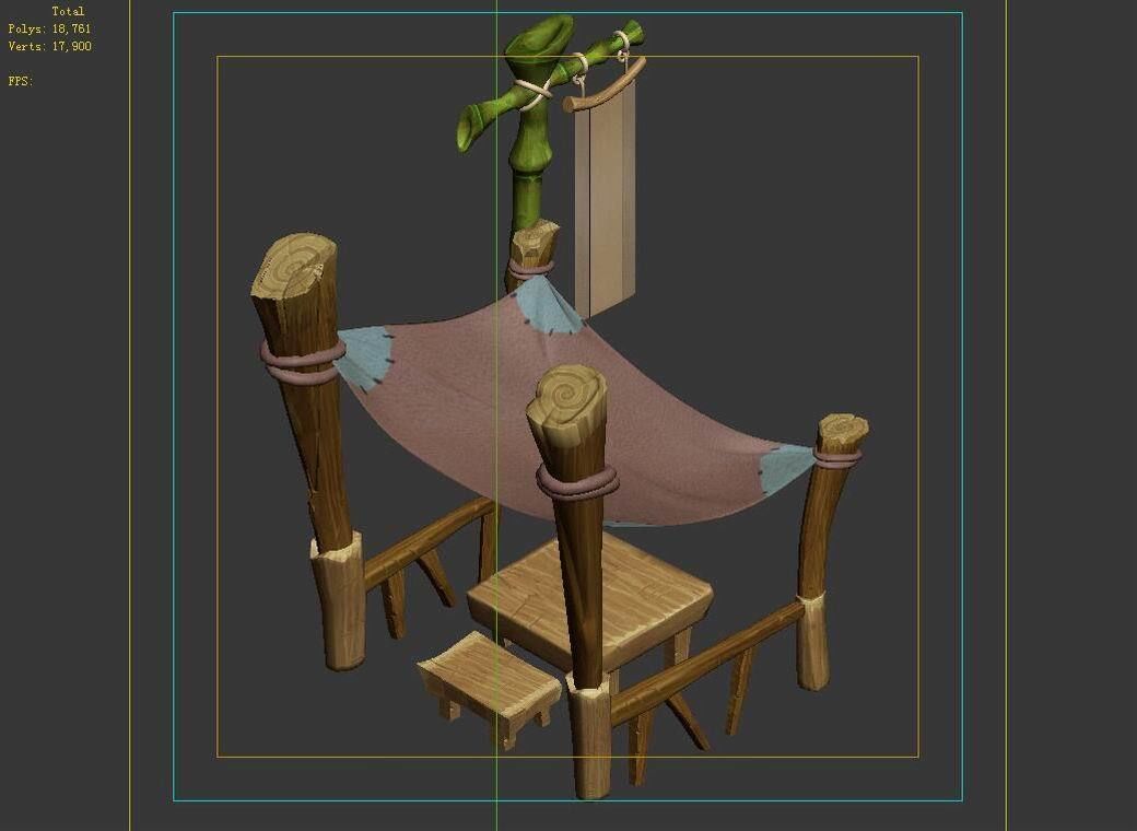 Dynasty City - Small Pavilion 53 3D model_4