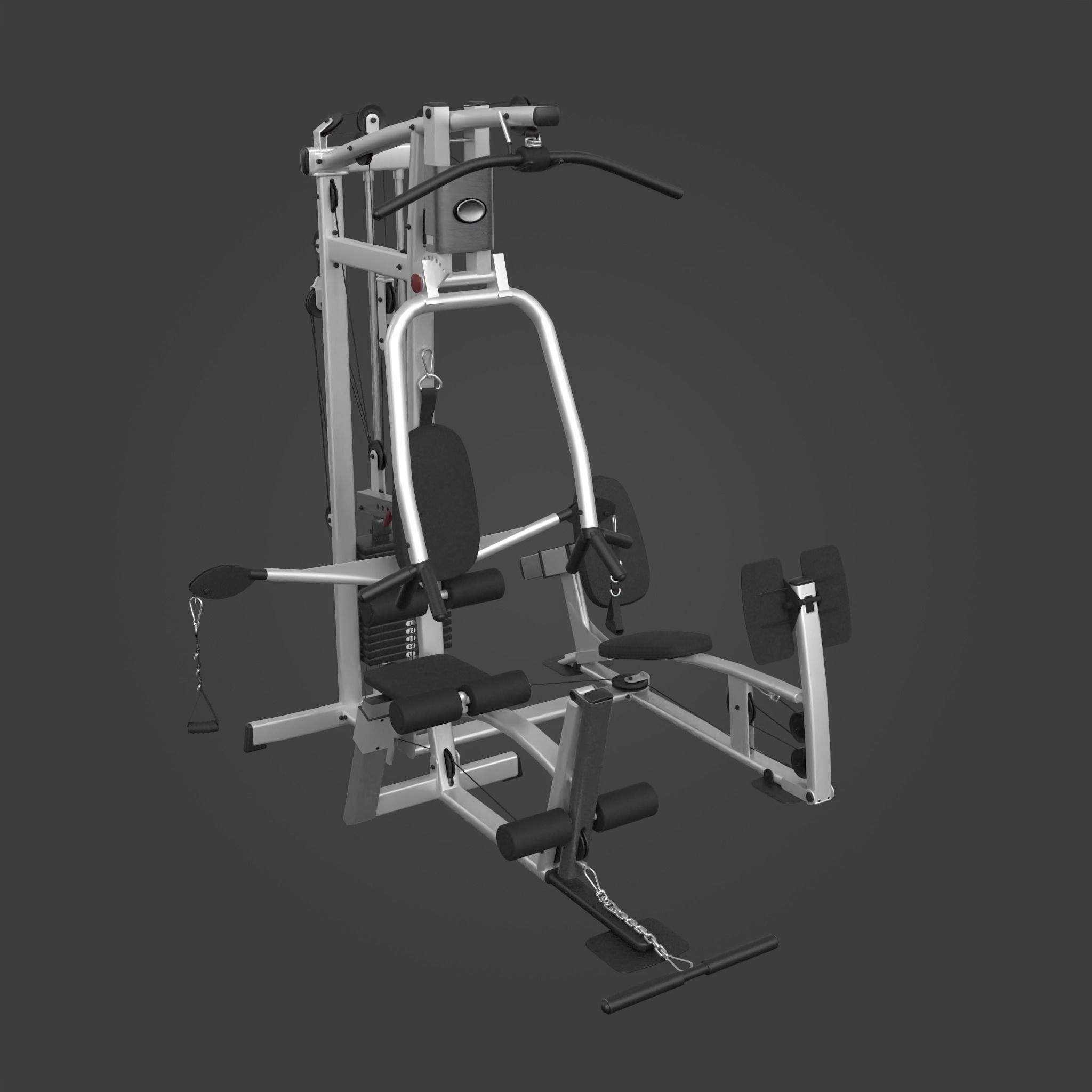 Home Gym-Exercise Equipment-11 Low-poly 3D model_3