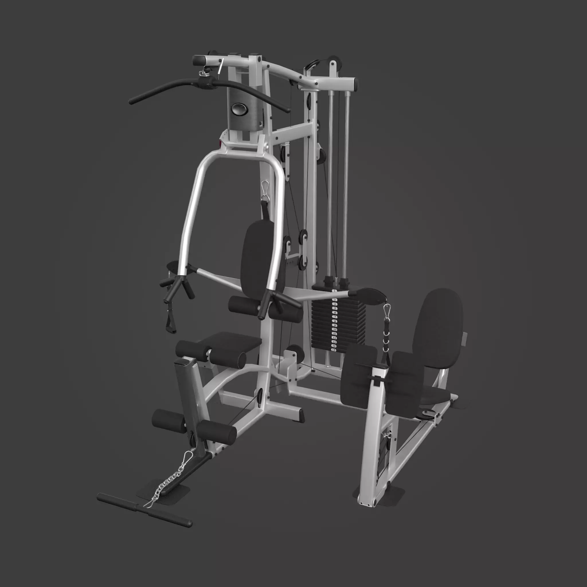 Home Gym-Exercise Equipment-11 Low-poly 3D model_0