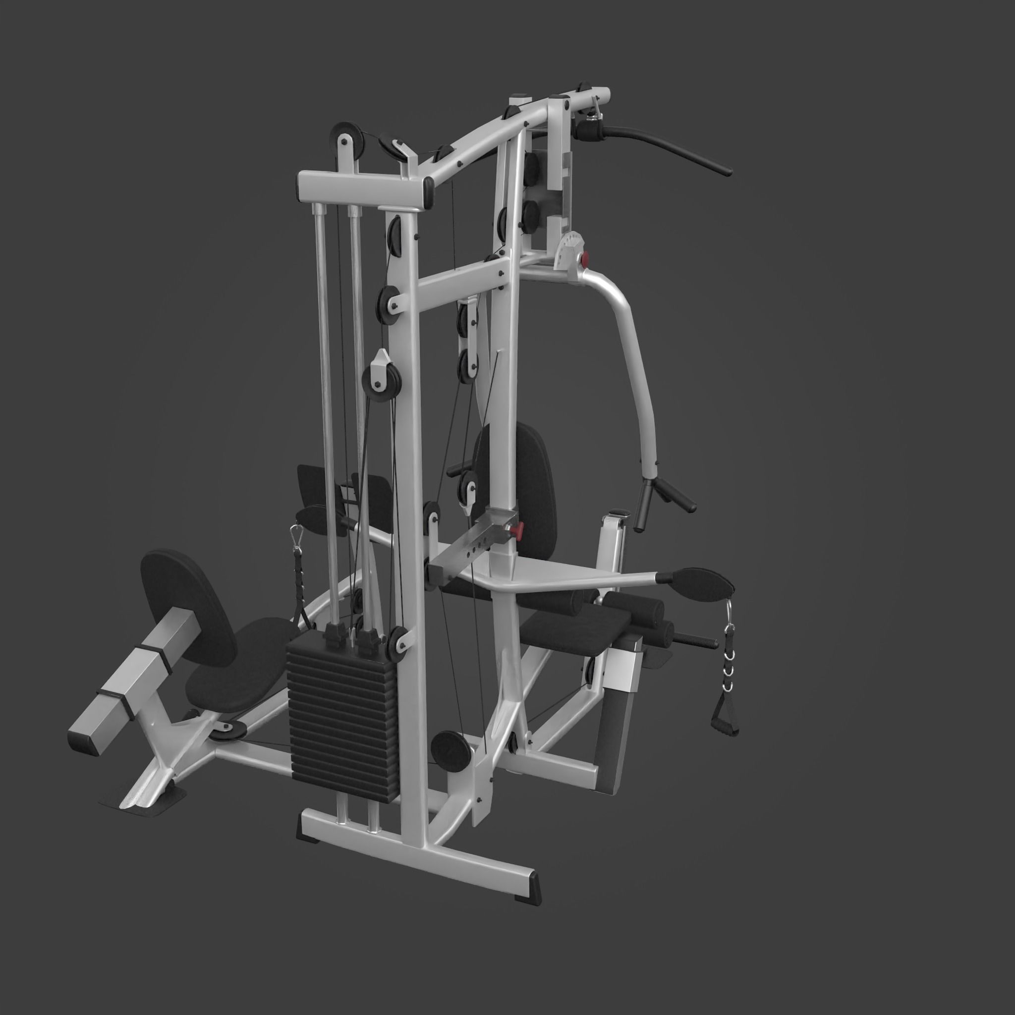 Home Gym-Exercise Equipment-11 Low-poly 3D model_6