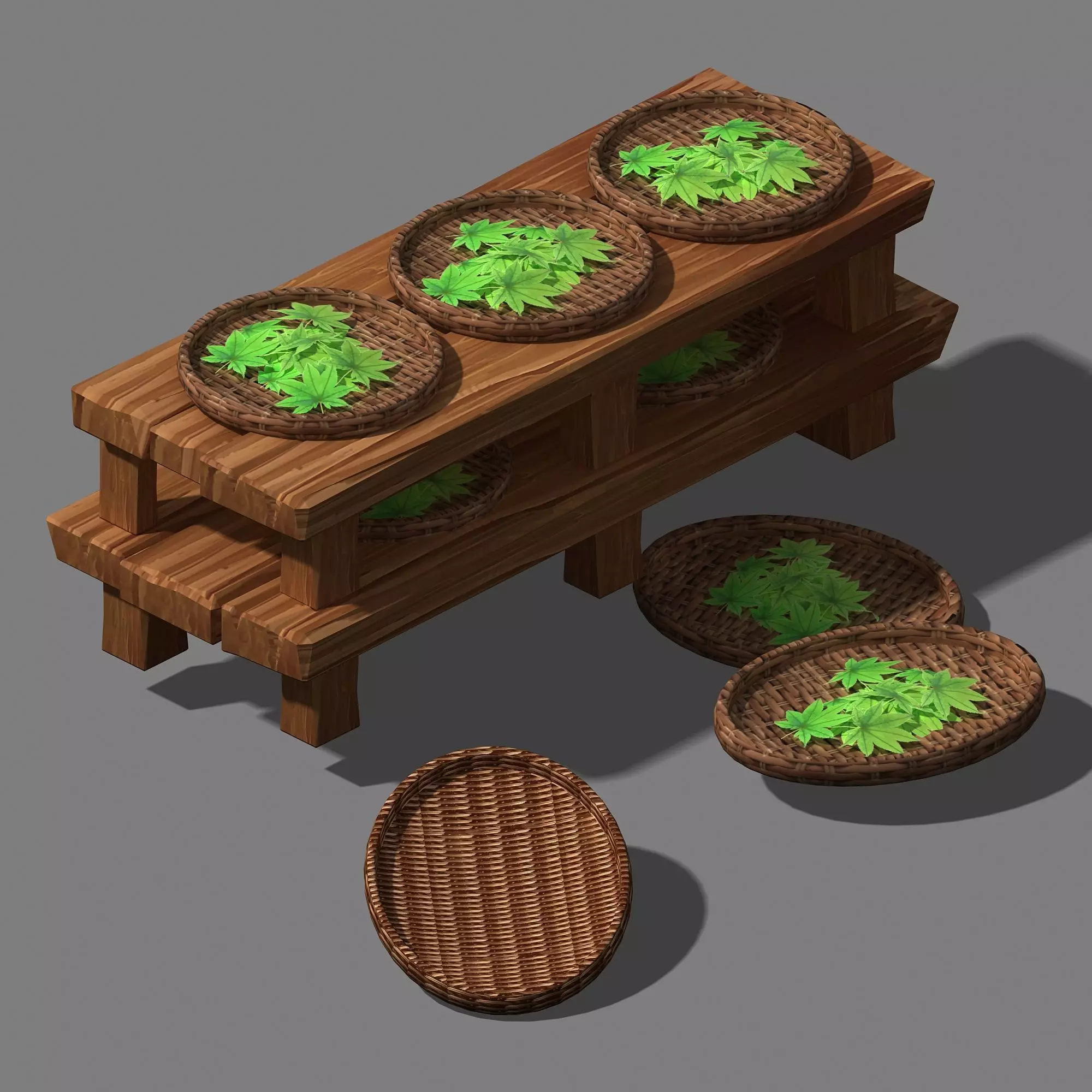 Dynasty City - Silkworm Racks 3D model_0