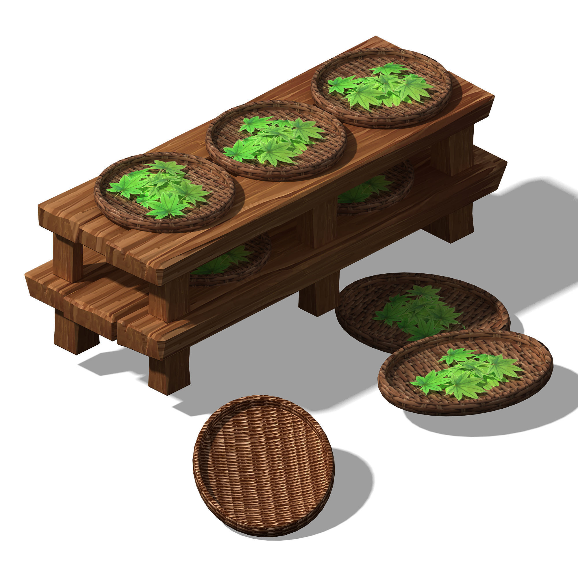 Dynasty City - Silkworm Racks 3D model_1