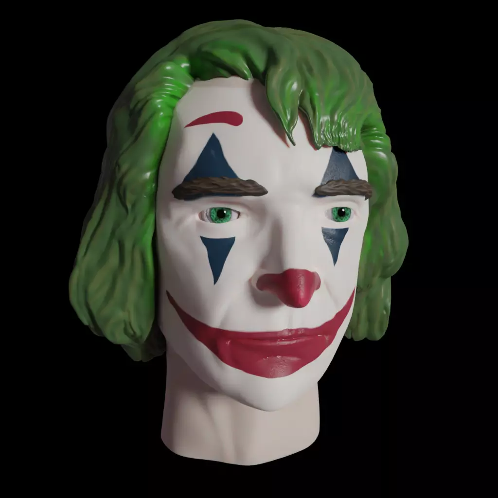 Joaquin Phoenix Joker Head 3D Printing Free 3D print model