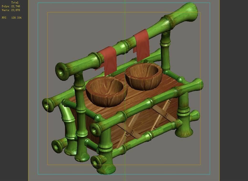 Dynasty City - miscellaneous shelves 3D model_3