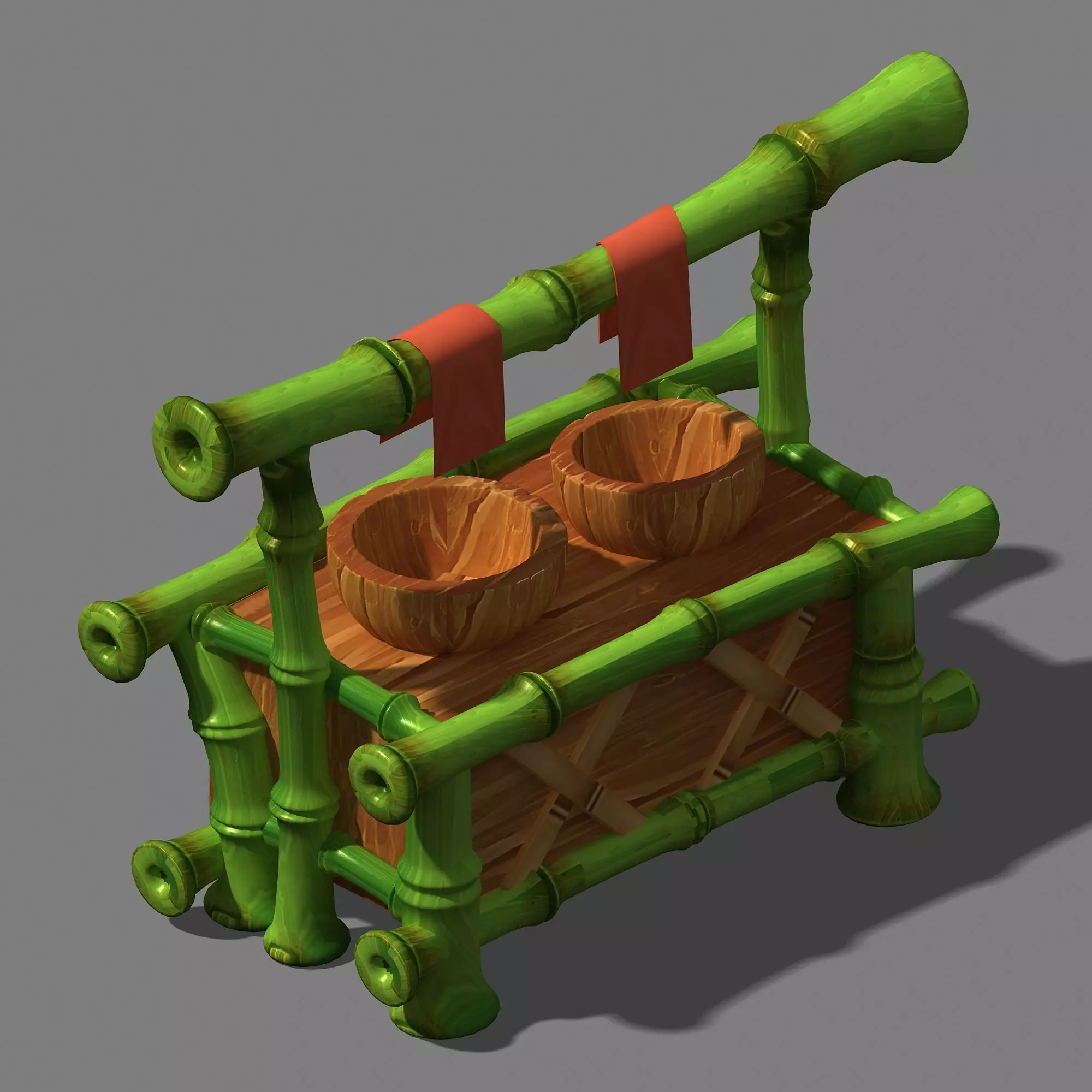 Dynasty City - miscellaneous shelves 3D model_0