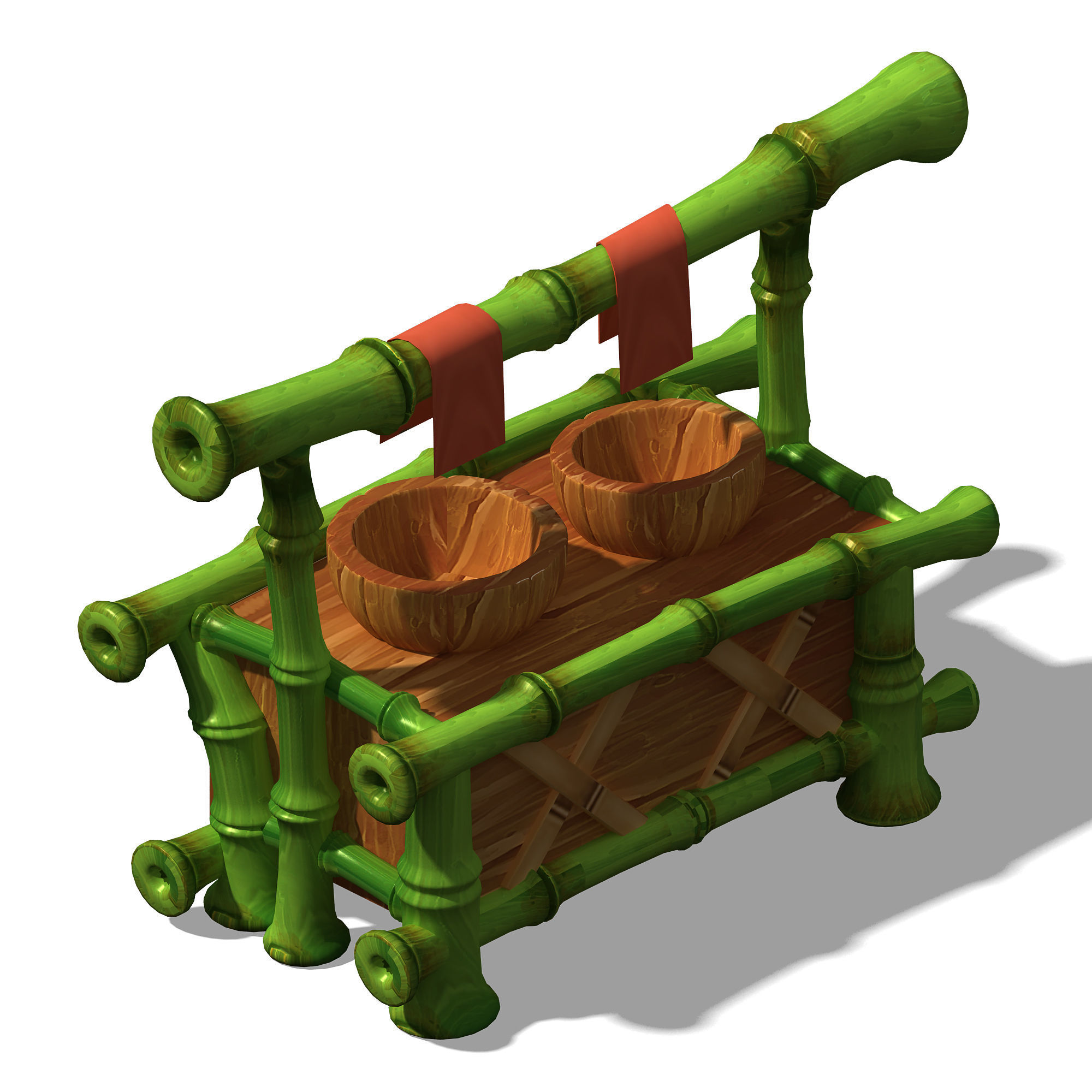 Dynasty City - miscellaneous shelves 3D model_1