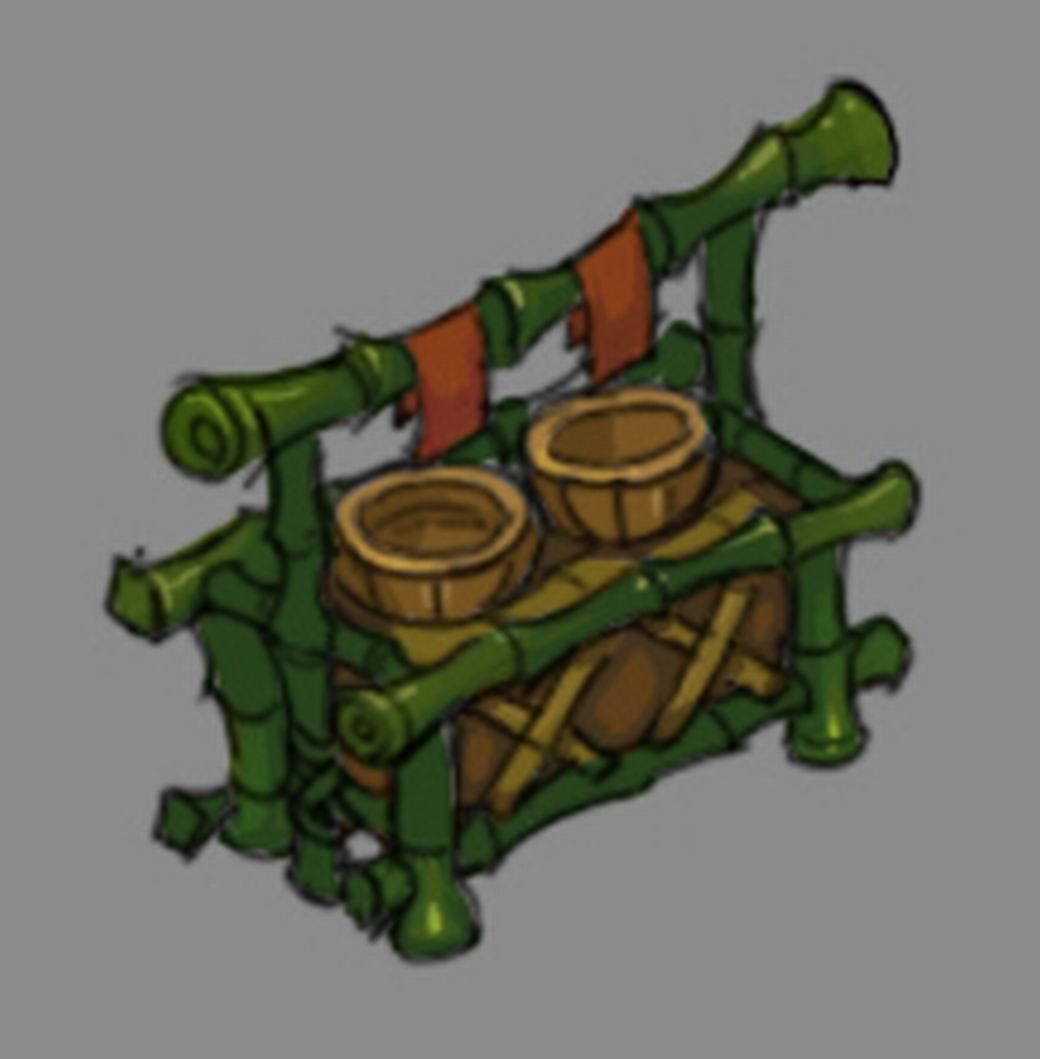 Dynasty City - miscellaneous shelves 3D model_2