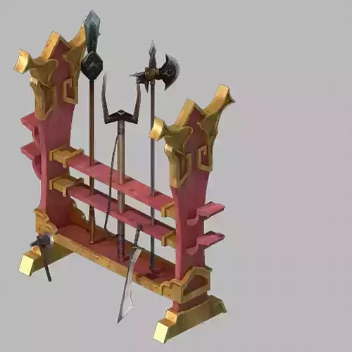 Dynasty Props - Weapons Stand 117
