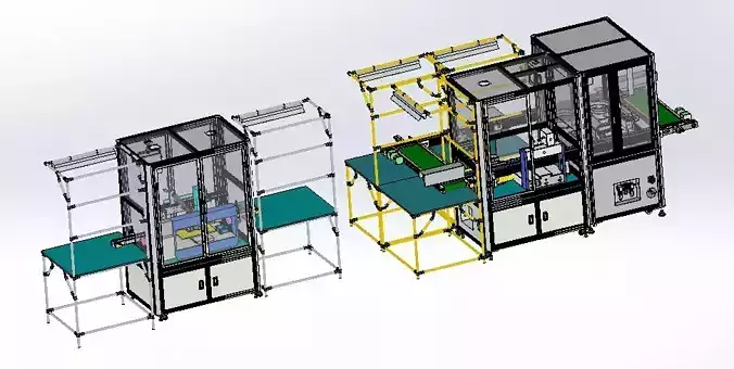 Dispensing integrated production line 3D model