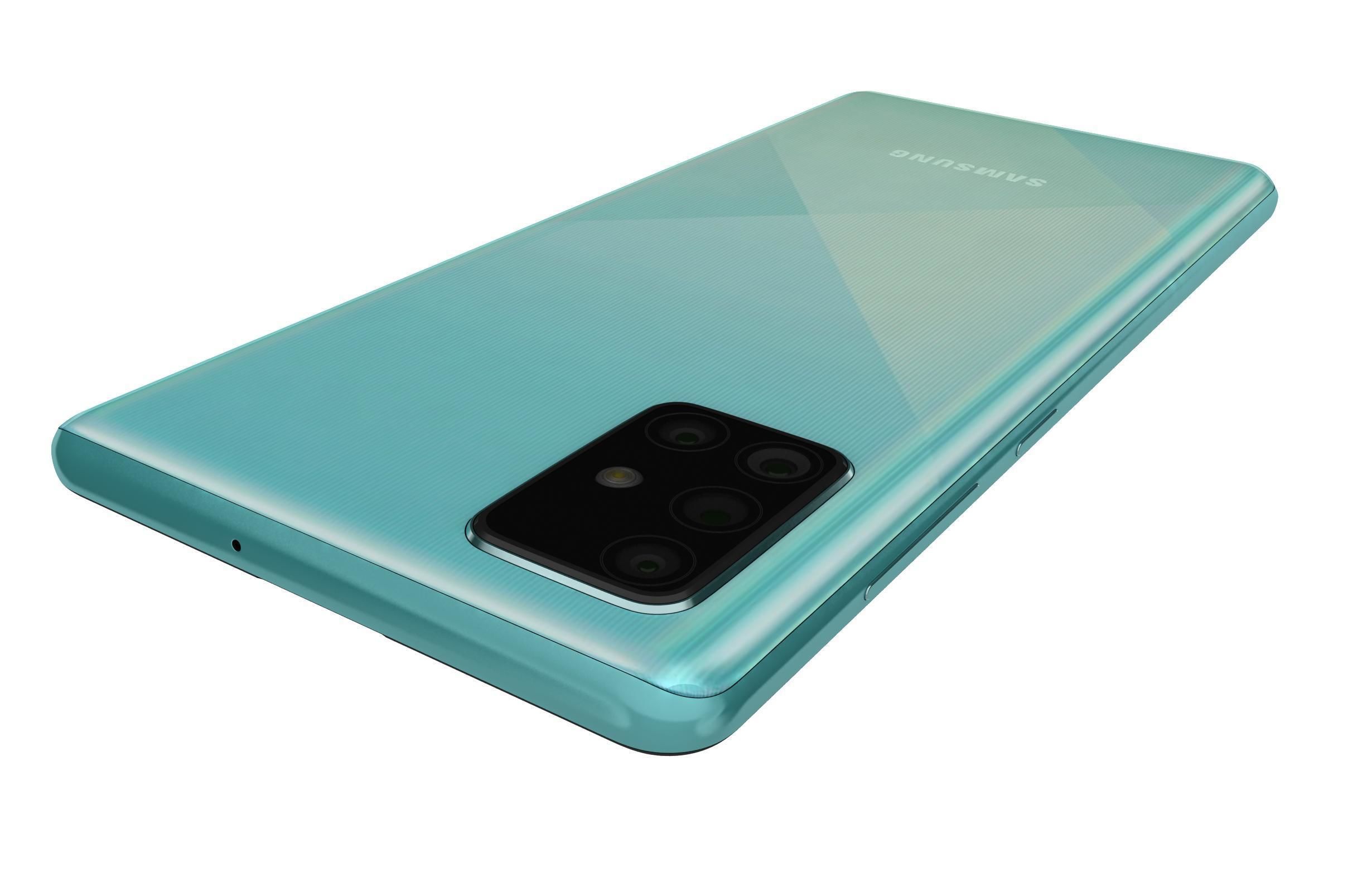 Samsung Galaxy A71 Blue 3D model_13