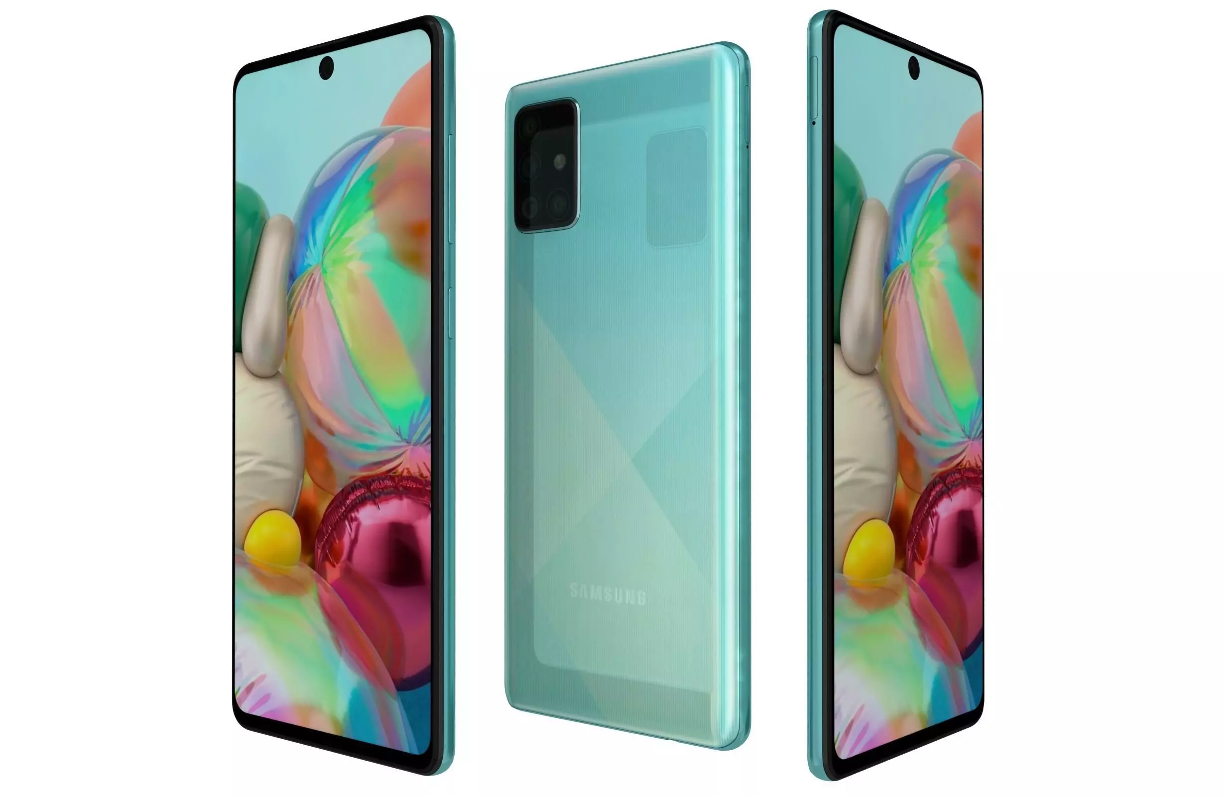 Samsung Galaxy A71 Blue 3D model_0