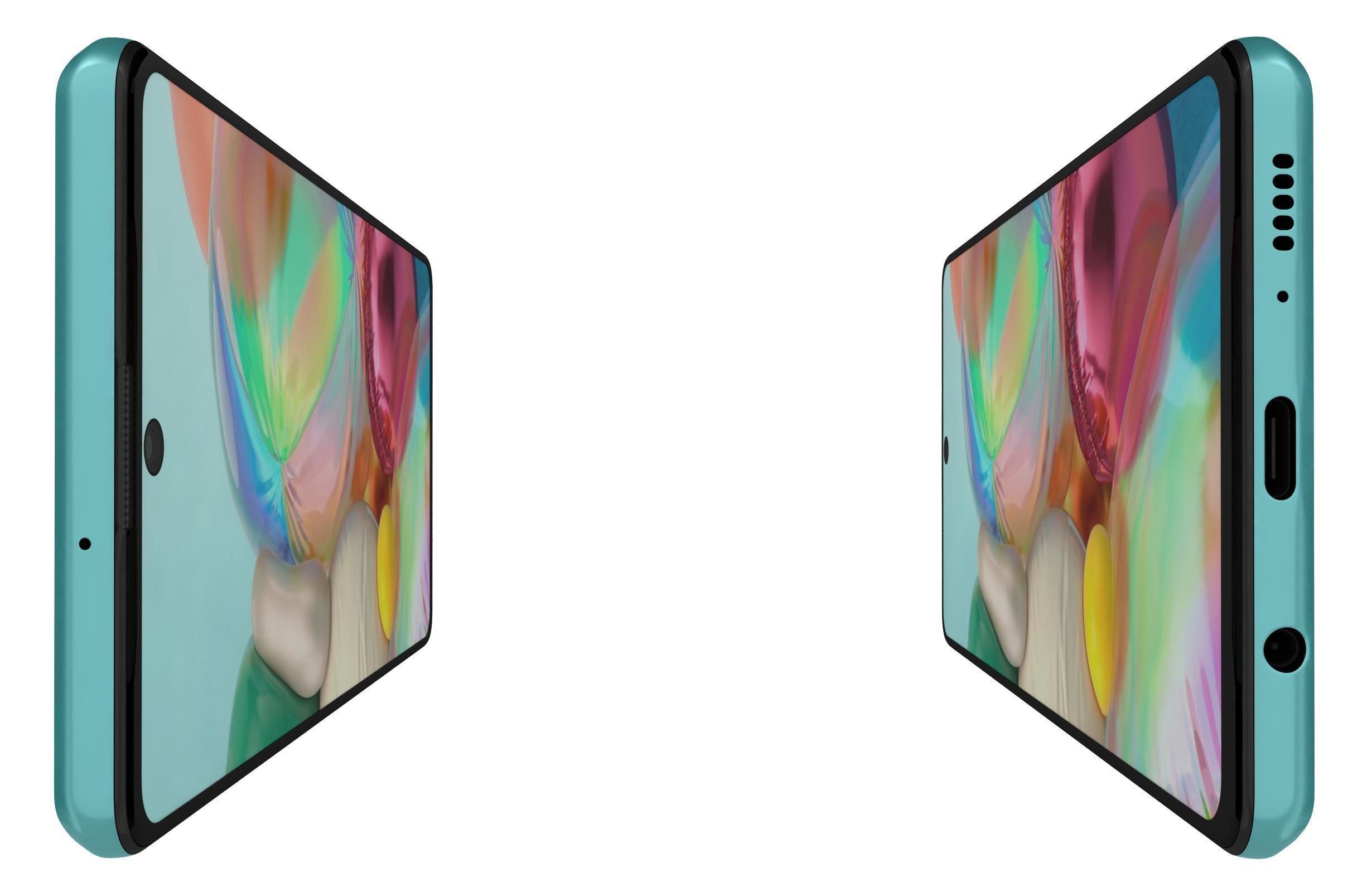 Samsung Galaxy A71 Blue 3D model_6