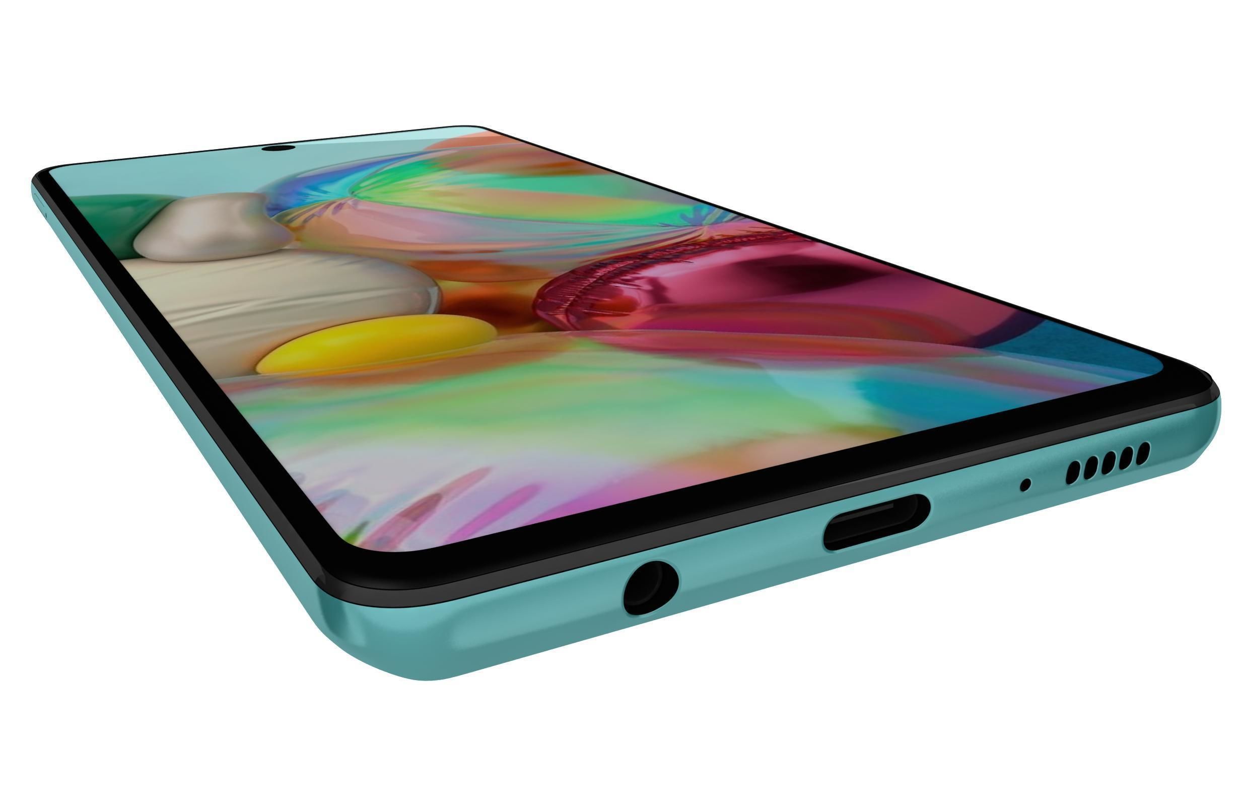Samsung Galaxy A71 Blue 3D model_11