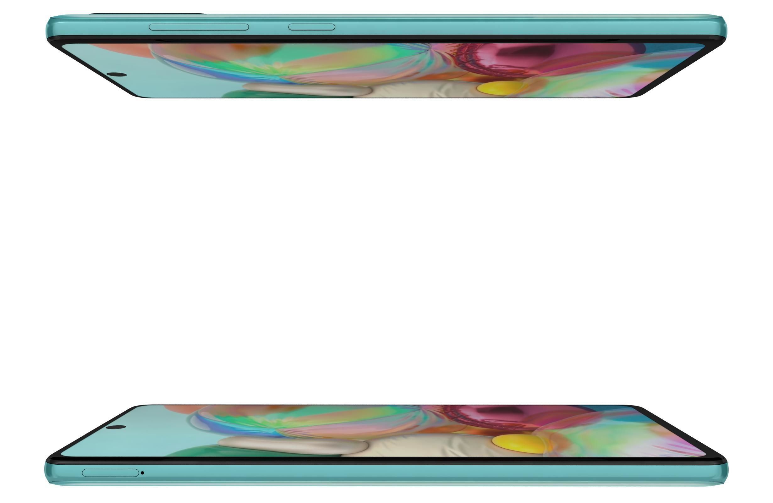 Samsung Galaxy A71 Blue 3D model_7