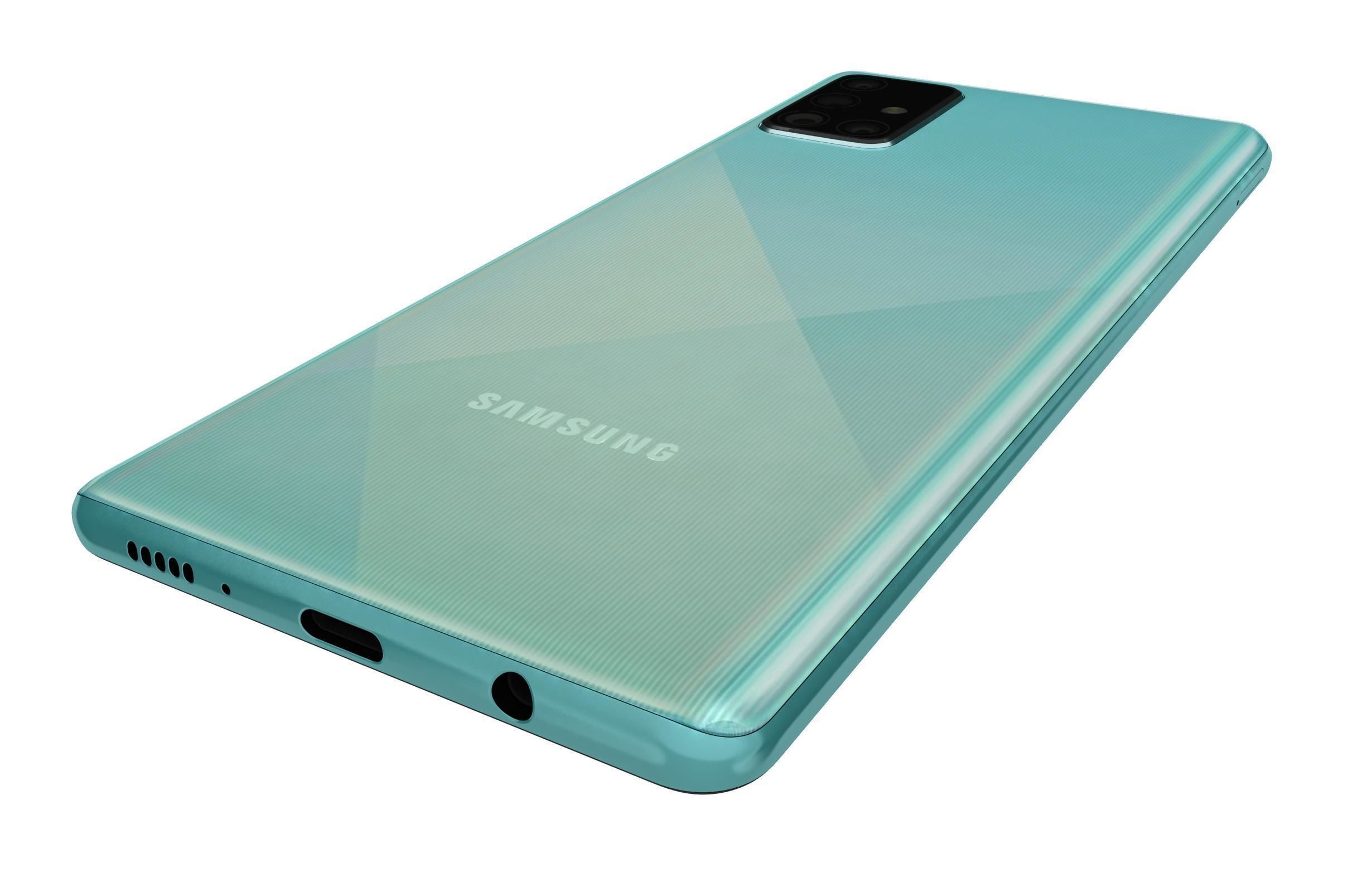 Samsung Galaxy A71 Blue 3D model_12