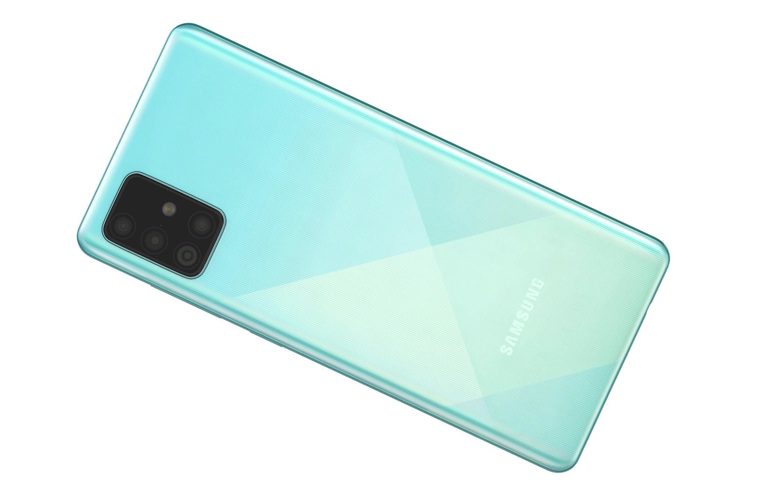 Samsung Galaxy A71 Blue 3D model_9